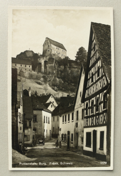 AK Pottenstein / 1920-1940 / Burg / Strassenansicht